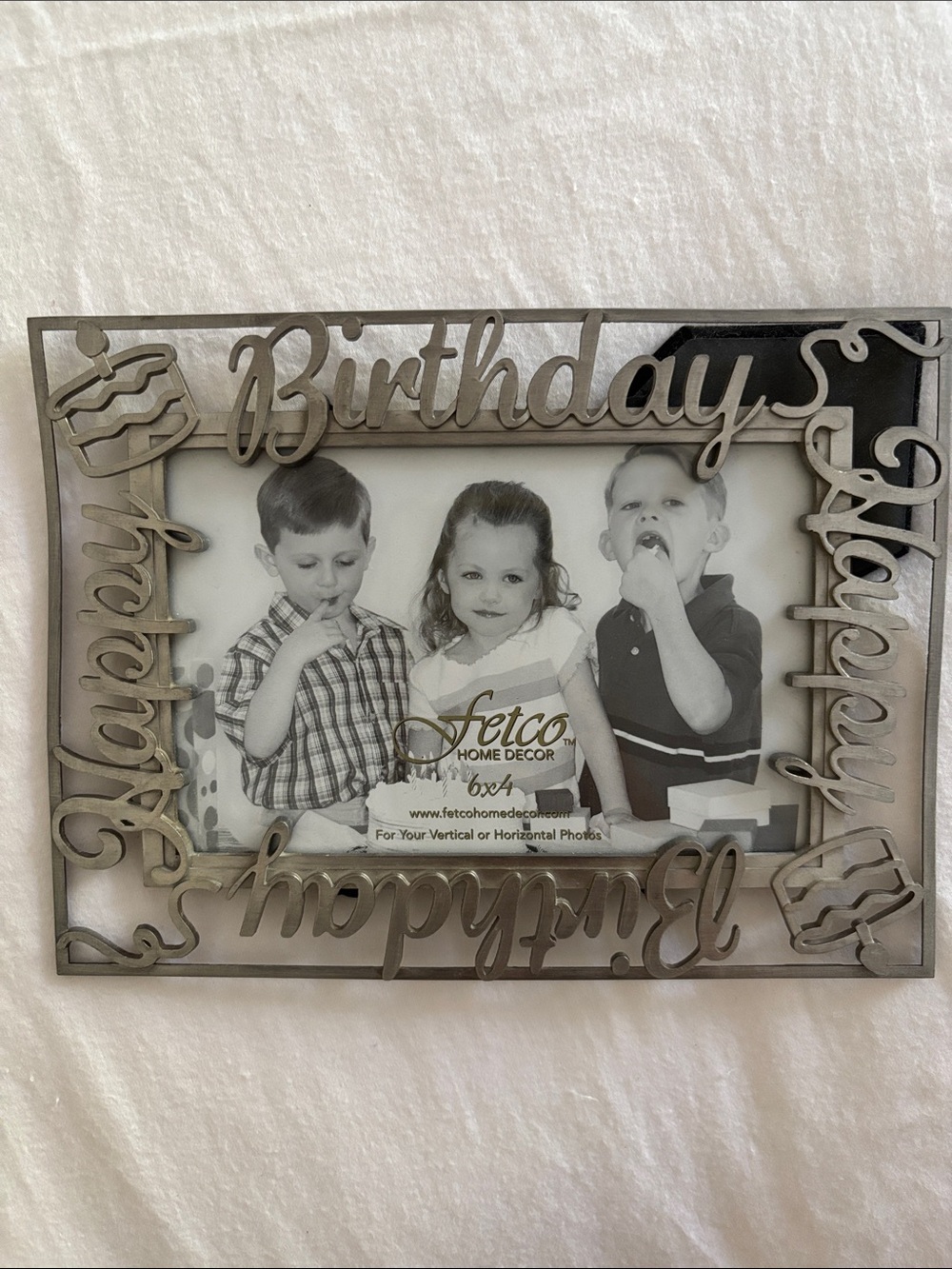 Fetco Silver "Birthday" Photo Frame